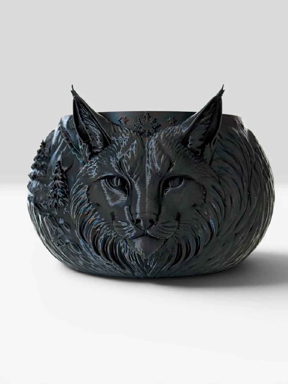 Decorative Black Fox Sculpted Bowl - Unbranded